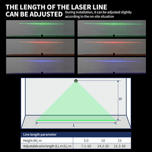 New Adjustable Red/green/blue Floor Marking Industrial Virtual Safety Level Laser Straight Line <b>Projector</b> <b>Light</b> - Product Image 4