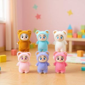 Muñecos de peluche Bunny Pixiepop de 17 cm, juguetes de peluche suaves para niños - Product Image 3