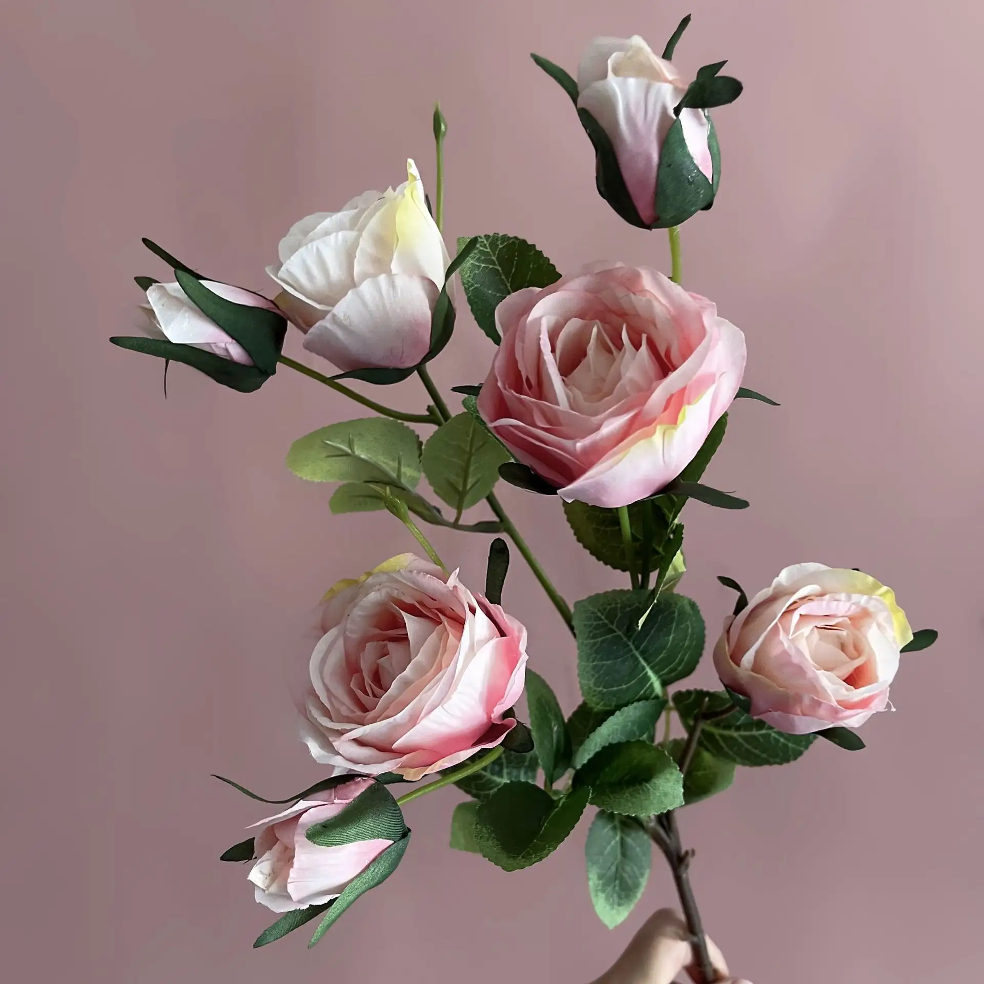 Rosas artificiales para decoración del hogar, ramo de rosas artificiales, arreglo de boda, flores falsas