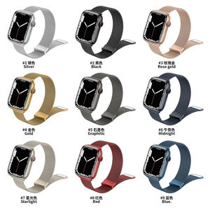 RYB สายรัดแม่เหล็กแบบห่วงตาข่ายสแตนเลสแบบมิลานสำหรับ <span class=keywords><strong>Apple</strong></span> <span class=keywords><strong>Watch</strong></span> ULTRA 2 49mm Series 10 9 <span class=keywords><strong>8</strong></span> 41mm <span class=keywords><strong>45mm</strong></span> 42mm 46mm - Product Image 2