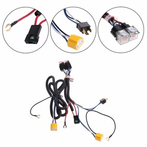Lampu Depan Auto 2 H4, Bola Lampu Keramik Colokan Soket H4 Kit Harness Relai - Product Image 6