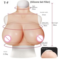 Prótesis de Senos de Silicona Realistas, Adhesivos de Senos Falsos para Travestis, Transgénero, Drag Queens, Cosplay, Prótesis Mamarias