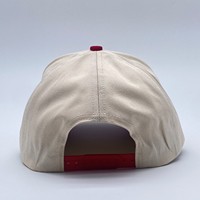 Gorra de béisbol de algodón de alta calidad 2024, estilo de Marco en A de 5 paneles, logotipo bordado personalizado de dos tonos, patrón de letras en relieve 3D