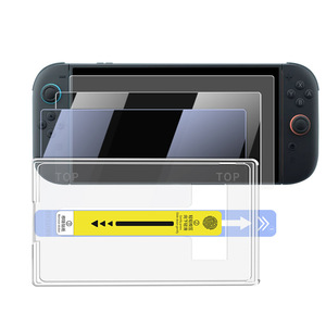 ฟิล์มกันรอยหน้าจอ HD สำหรับ Switch <span class=keywords><strong>2</strong></span> พร้อมชุดติดตั้งอัตโนมัติ กระจกนิรภัย 9H <span class=keywords><strong>2</strong></span>.5D สำหรับ Nintend0 Switch <span class=keywords><strong>2</strong></span> - Product Image 2