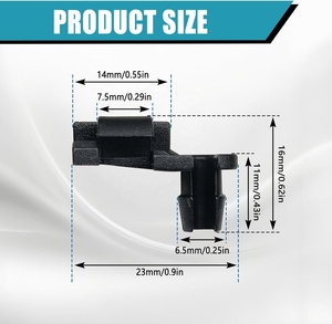 20pcs Cửa Khóa Rod End Clips & mui xe chốt khóa Push <span class=keywords><strong>Clip</strong></span> Kit - Product Image 2