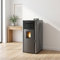 Poêle à granulés automatique SD-PK-160, haute efficacité, chauffage au granulés de bois avec télécommande pour la maison/le chauffage intérieur