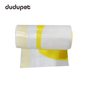Sac poubelle EcoFresh 72x32mm en plastique jetable multi-usages pour les déchets ménagers, rouleau de 15 pièces - Product Image 3