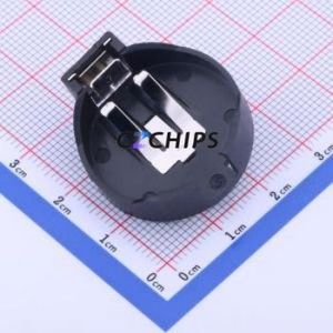 BS-24-A1AJ004 Button & Strip Battery Connector Through hole Component THT Connector Battery Holder CR2450 Phosphor Bronze Nickel - Product Image 1