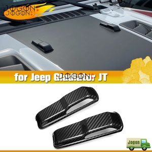 Cubierta de Bisagra de Capó Delantero de Fibra de Carbono Real para Jeep <span class=keywords><strong>Gladiator</strong></span> JT V6 <span class=keywords><strong>Rubicon</strong></span> Mojave Willys Big Bear 2019 <span class=keywords><strong>2020</strong></span> -- 2024 2025 - Product Image 2