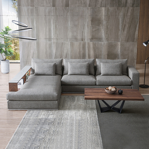 Sofá Moderno en Forma de <span class=keywords><strong>L</strong></span>, Sofá Seccional <span class=keywords><strong>Modular</strong></span>, Juego de Muebles para Sala de Estar, Sofás de Tela - Product Image 3