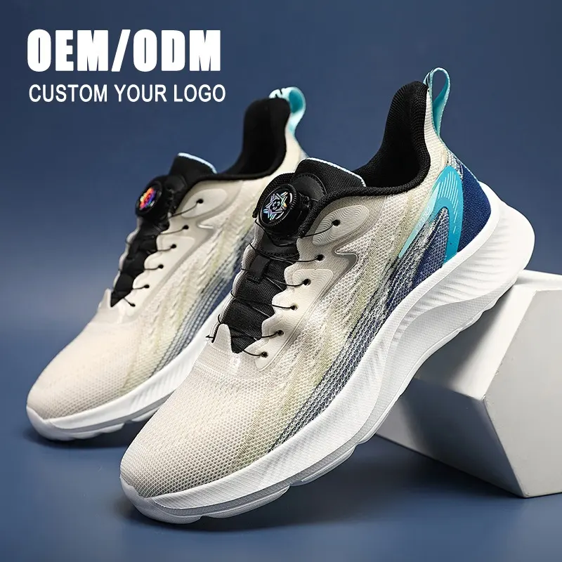 New 2023 Fashion Mesh Breathable Sports Running Shoes Men Casual Durable Sneakers Athletic Shoes