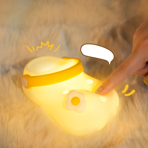 Veilleuse LED miniature moderne et colorée, design <span class=keywords><strong>Crocs</strong></span> mignon, contrôle vocal, RGB créatif, petite veilleuse pour chambre d'enfant, décoration de salon - Product Image 5