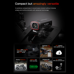AKEEYO 2k rétroviseur de véhicule à moteur caméra de moto 1080p Loop Records Motor Dash Cam pour moto - Product Image 5