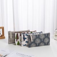 Trousse de maquillage en toile à motifs animaliers, en stock, vente en gros, trousse à crayons, porte-monnaie, sac de rangement portable pour femme