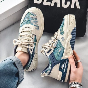 <b>Men</b> New Breathable Synthetic Leather <b>Shoes</b> Thick Sole Casual Sport Sneakers Dad <b>Shoes</b> - Product Image 1