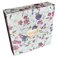 ROGOOD Boîte cadeau de luxe style boîte d'allumettes avec plaque logo personnalisée et insert en EVA, idéale pour l'emballage de parfums et de bijoux P2154