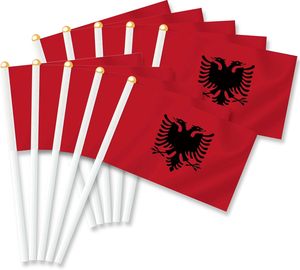Nuova Bandiera Stampata della Repubblica d'Albania in Poliestere 3x5 FT, Vendita all'Ingrosso - Product Image 2