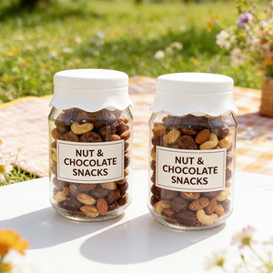 ขวดพลาสติกเกรดอาหารขนาด 450 มล. ดีไซน์เรียบง่าย สำหรับ<span class=keywords><strong>ใส่</strong></span>ขนม เครื่องปรุง น้ำตาล ถั่ว และเมล็ดกาแฟ - Product Image 5