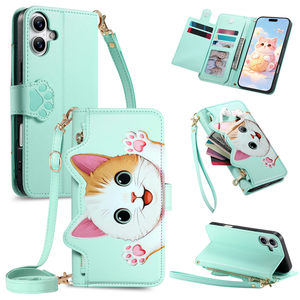 Nueva Funda de Cuero con Diseño de Gato y Cuerda para <span class=keywords><strong>iPhone</strong></span> 15 <span class=keywords><strong>Plus</strong></span>/14 Pro/17 Pro Max, Funda 3D para <span class=keywords><strong>iPhone</strong></span> 17 Air - Product Image 6