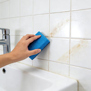 إسفنجة تنظيف المطبخ قصيرة وسميكة - ذات وجهين، تزيل البقع، لا تخدش، قابلة لإعادة الاستخدام للأواني والمقالي والأطباق وأسطح العمل - Product Image 6