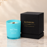 Bougie parfumée de haute qualité personnalisée, vente en gros, emballage de luxe avec logo pour bougie parfumée, cadeaux de fête