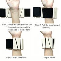 Poids de cheville et de poignet triangulaires en silicone de 2 lb avec Velcro réglable pour la musculation, le Pilates et l'entraînement à domicile