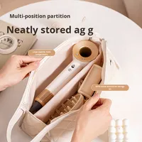 Tas Penyimpanan Pengering Rambut Kustom Tahan Air, Kotak Perjalanan untuk Alat Penataan Rambut, Organizer Penyimpanan Makeup