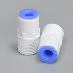 Conector de tubería de plástico K1046 de 3/4" con rosca externa a 2/4" de conexión directa para sistema de filtro purificador de agua - Product Image 1