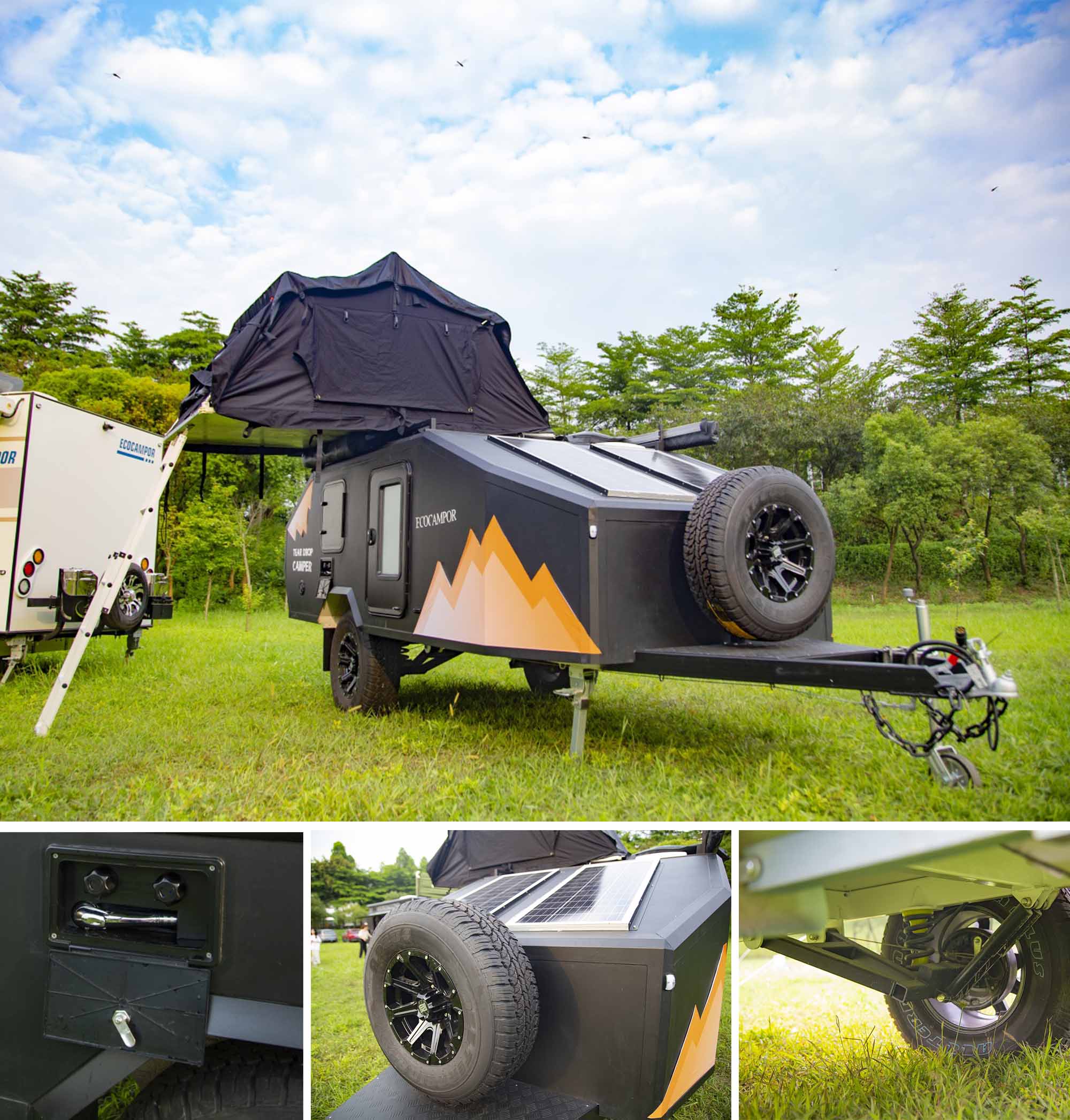 manley new cheap small teardrop camper trailer travel trailers