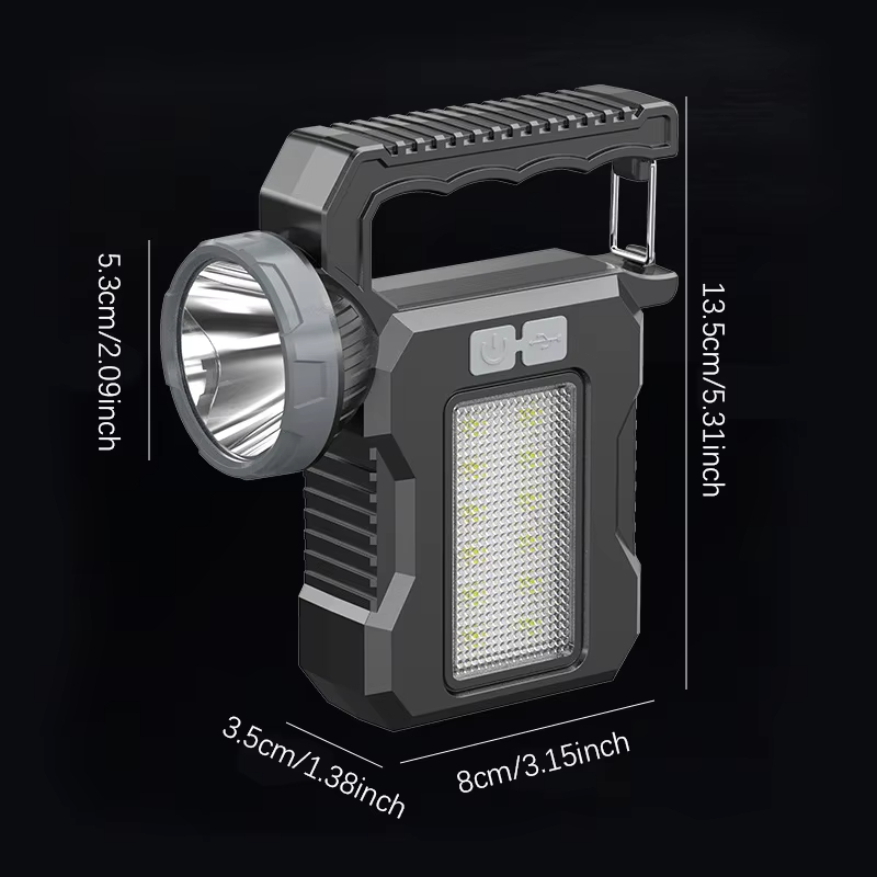 Professional Rechargeable Flashlight with COB Work Light - BuyHot Brand | High Lumen Outdoor Emergen