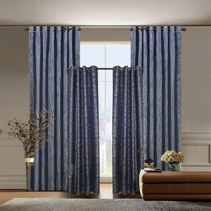 Cortina Jacquard <span class=keywords><strong>de</strong></span> poliéster 100%, tela Jacquard para iglesia, sala <span class=keywords><strong>de</strong></span> estar, ventana plana <span class=keywords><strong>de</strong></span> lujo, Floral moderno <span class=keywords><strong>de</strong></span> China - Product Image 6