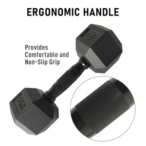 Thiết Bị Tập Nâng Tạ Tập Gym Tùy Chỉnh Bộ Quả Tạ Lục Giác Cao Su - Product Image 2