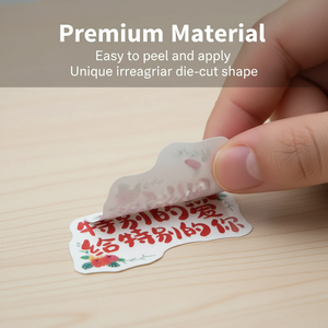 Rollos de Impresión de Etiquetas con Logotipo Personalizado, Vinilo Adhesivo Impermeable, Papel Adhesivo de Alta Resistencia, Etiquetas/Adhesivos con Corte de Forma Irregular - Product Image 3