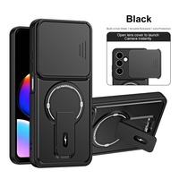 Étui de téléphone magnétique en TPU PC de luxe multicolores avec support invisible, protection anti-chute, coque antichoc pour ZTE V80 MAX