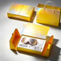 Masseur oculaire personnalisé, coffret cadeau haut de gamme, boîte à couvercle magnétique, insert multi-compartiments pour marque optique