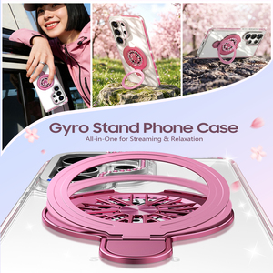 Étui de téléphone de luxe, nouveau, avec paillettes et diamants incrustés, antichoc, pour Samsung S26 Ultra S25 S24 S23 Ultra, avec support rotatif à 360 degrés - Product Image 5