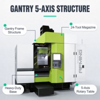 Centre d'usinage vertical CNC 5 axes GMU630 haute précision pour pièces métalliques