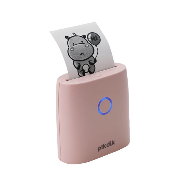 Fashion Color MINI Portable Photo Printer PD-Q2 PINK BT4.0 300dpi