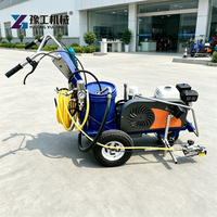 Machine manuelle de marquage routier avec une largeur maximale de 20 cm pour une utilisation de marquage extra large