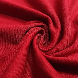 High end kumaş ücretsiz örnek 260gsm 92% rayon 8% spandex 1x 1 ribana örgü kumaş