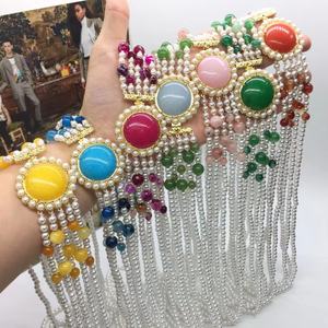 Pabrik Cina Langsung menjual mode multilapis bulat imitasi mutiara perhiasan kalung - Product Image 5