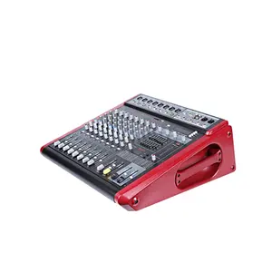 Console de mixage d'audio avec amplificateur, 8 canaux, 350W x 2, DSP, alimentation électrique DJ