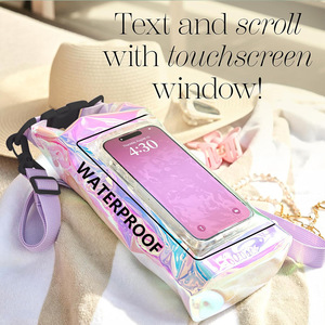 Sac bandoulière imperméable irisé 2L avec poche pour téléphone, idéal pour la natation en extérieur - Product Image 2