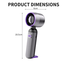 Nouveau ventilateur portable USB pliable ultra-rapide à 100 vitesses, turbo, en forme de U, silencieux et sans pales pour bureau