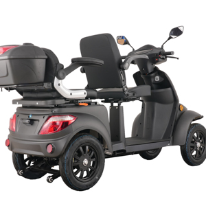 สกู๊ตเตอร์ไฟฟ้าแบบสองที่นั่ง 4 ล้อ รุ่นหรูหรา สำหรับใช้งานกลางแจ้ง รับน้ำหนักได้มาก - Product Image 1