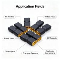 Servicio de procesamiento de conectores XT30 personalizados para sistemas de energía solar, aeroespacial, FPC, PCB, microondas, contactos de cobre, carcasas PA y conectores macho tipo banana