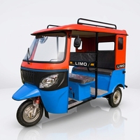 Tricycle à essence 200cc à une rangée de sièges avec porte-bagages pour la location, le transport de passagers et de marchandises