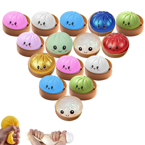 72PACK ของเล่นบีบลดความเครียดรูปเกี๊ยวหลากสีวิบวับจากคลังสินค้าจีน พร้อมส่ง (RTS) กล่องสุ่มของเล่นบีบลดความเครียดรูปเกี๊ยว - Product Image 2