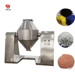 Double Cone Rotary Vacuum Dryer For Food Konjac Flour Crotonic Acid Barium Carbonate Nickel Nitrate Pigment Chemical Biological