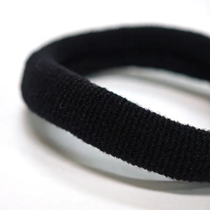 Bracelet vintage noir personnalisé pour femme, élastiques à cheveux en tricot, attaches élastiques en caoutchouc taille S, doux pour les cheveux - Product Image 5